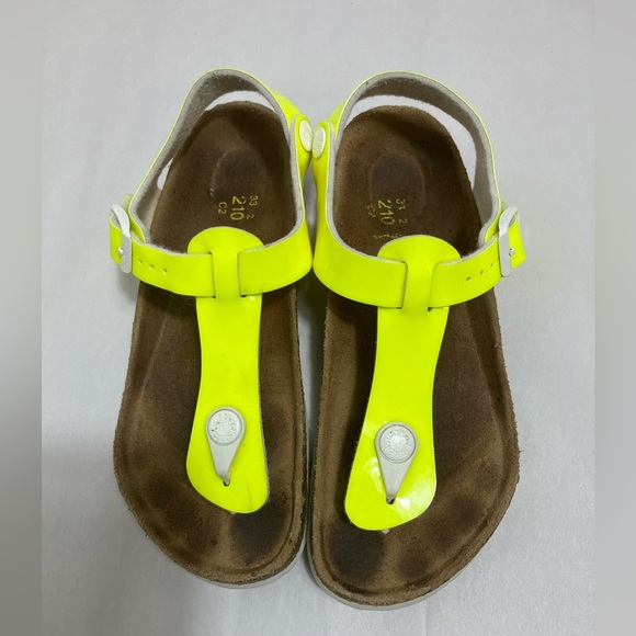 Birkenstock Other - birkenstock kids sandals‎ Sz 2 Girls Yellow Thong Casual Summer Comfort